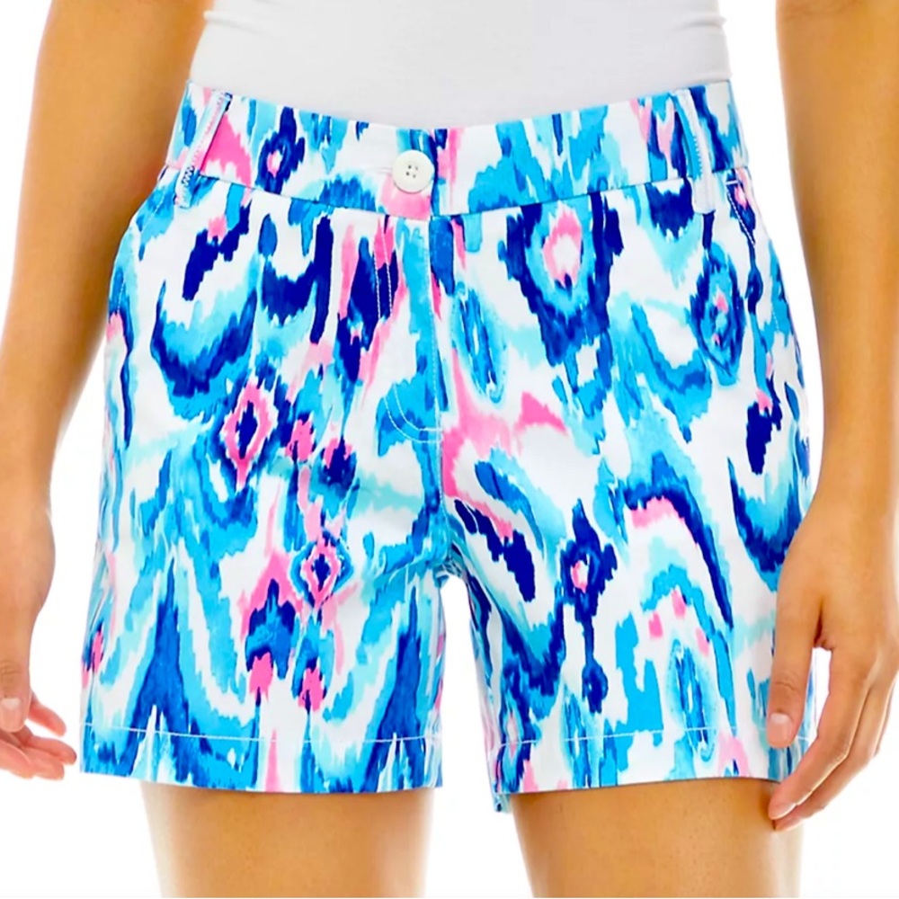 Crown and Ivy Blue Ikat Caroline Short